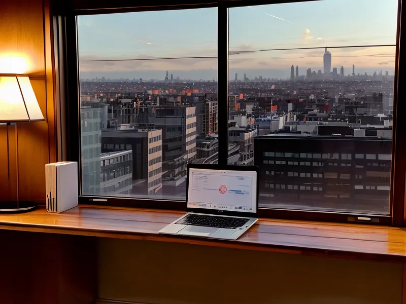 A tablet streaming British television in a Mexico City cafe at dusk.