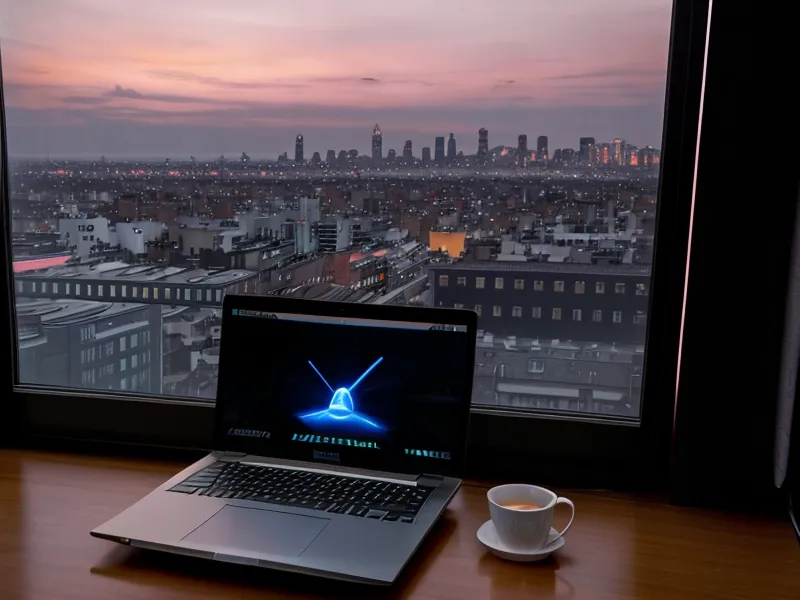 A laptop and Firestick setup in a Mexico City apartment.
