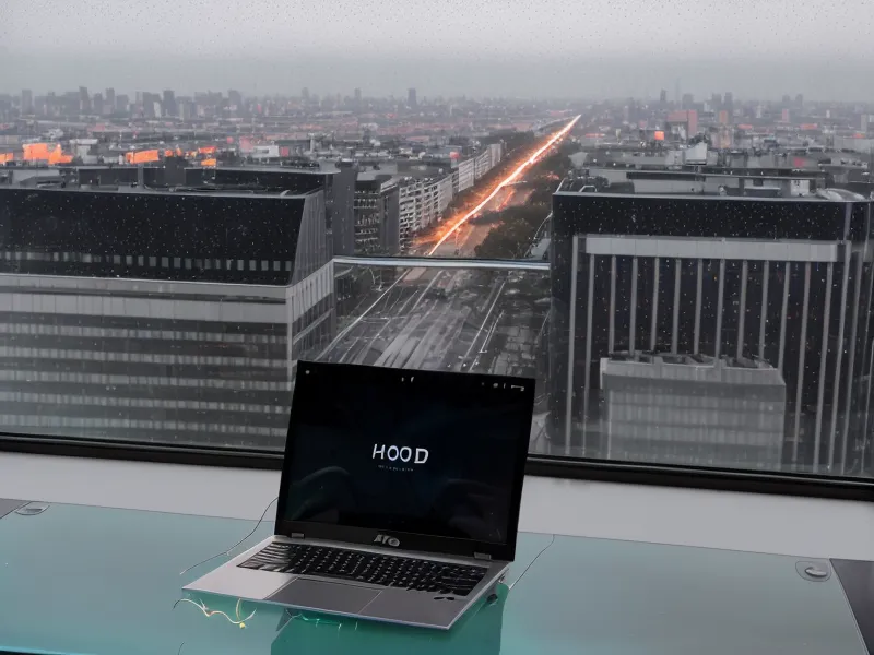 A laptop screen showing a security lockout message in a Lisbon apartment.