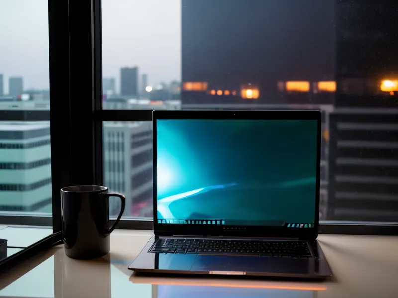 Close-up of a VPN settings menu on a laptop screen in Porto